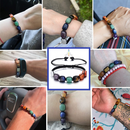 Pulseira Reikiana 7 Chakras com Cristais Naturais!