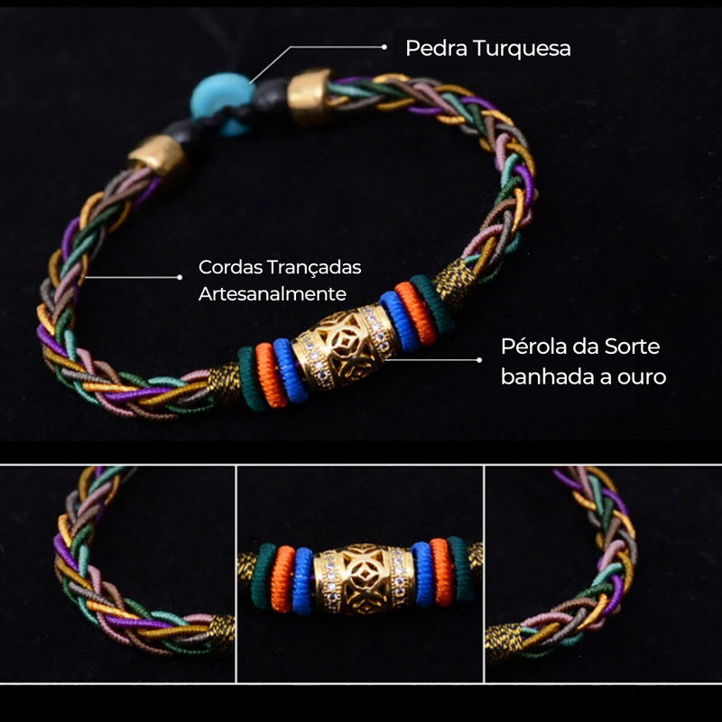 Combo: Pulseira da Tripla Proteção + Pulseira Tibetana