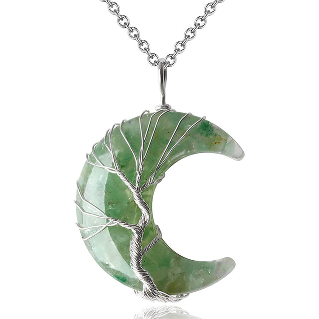Colar Lua de Cristal Árvore da Vida