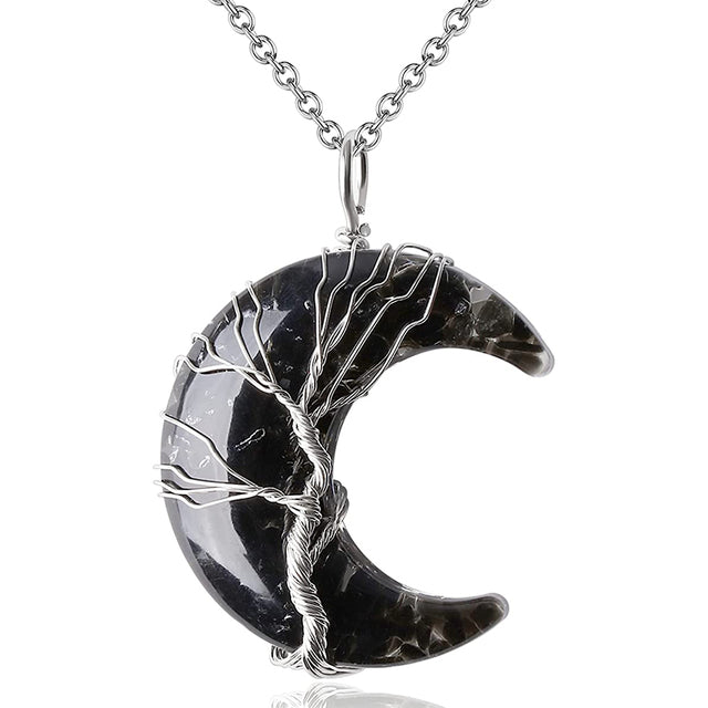 Colar Lua de Cristal Árvore da Vida