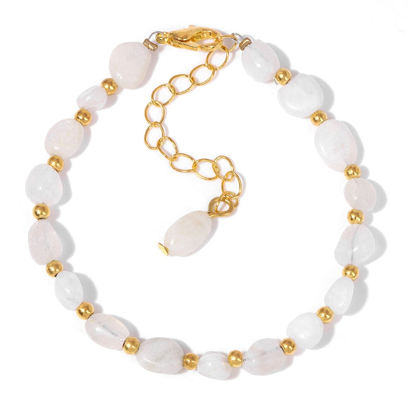 Pulseira com Contas de Pedras Naturais