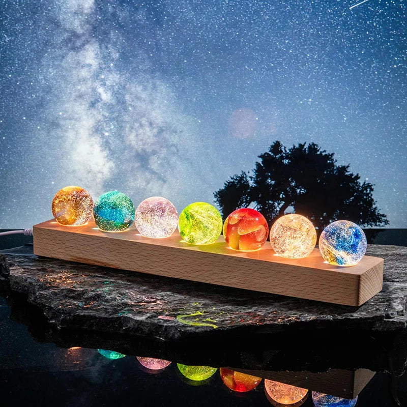 Esferas Luminárias dos 7 Chakras