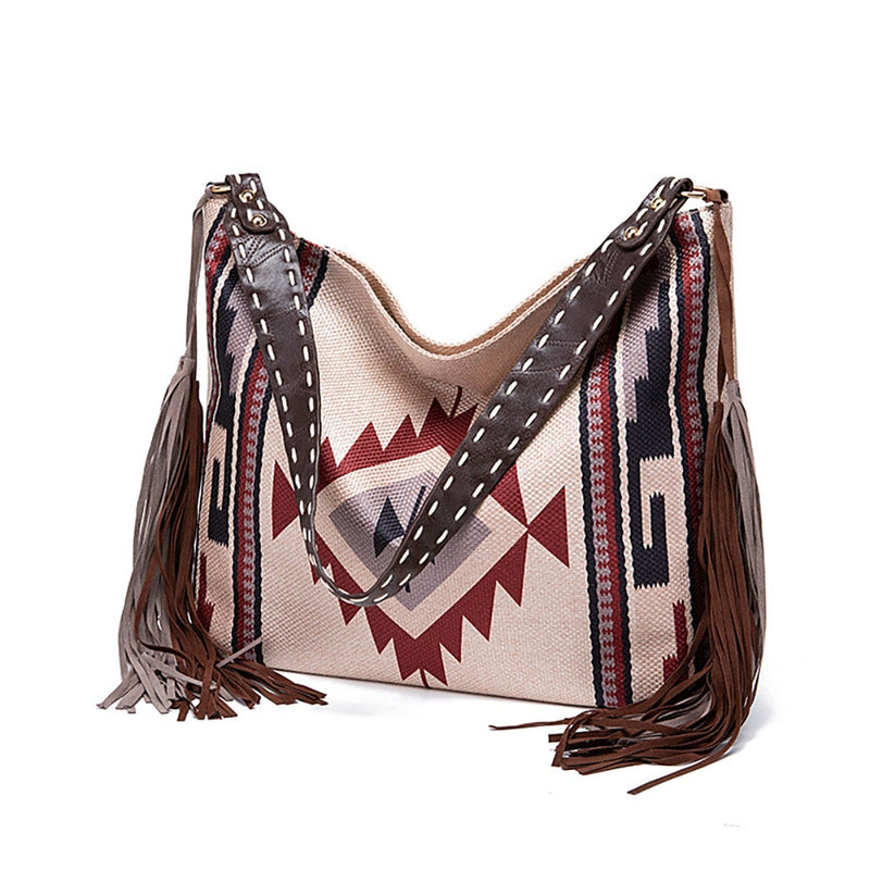 Bolsa de Ombro - Estilo Étnico / Boho