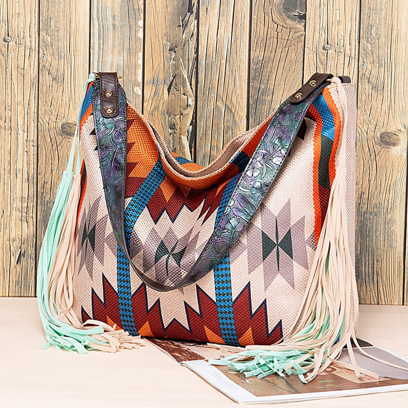 Bolsa de Ombro - Estilo Étnico / Boho