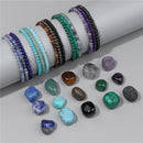 Kit 3 Pulseiras de Pedras Naturais + Pedras de Brinde