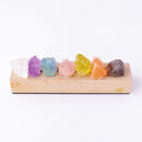 Luminária Luz dos Chakras - Luminária 7 Chakras com Cristais Naturais