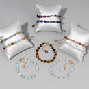 Pulseira com Contas de Pedras Naturais