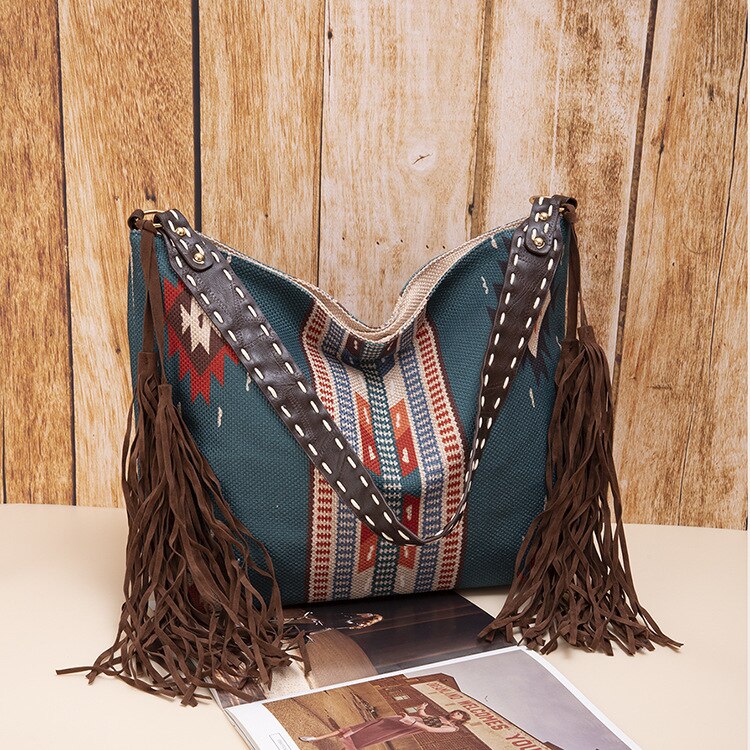 Bolsa de Ombro - Estilo Étnico / Boho
