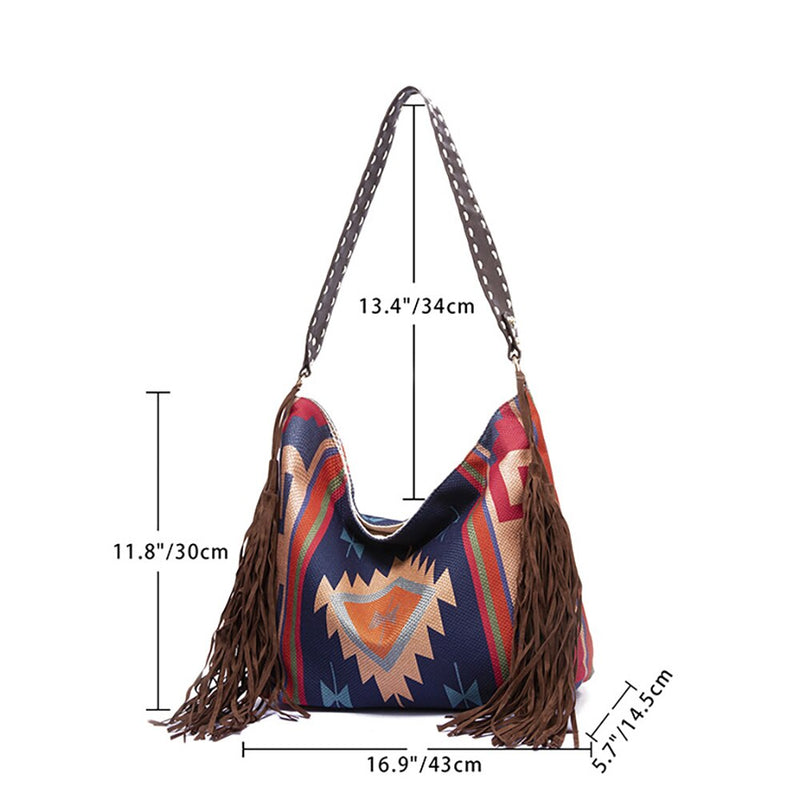 Bolsa de Ombro - Estilo Étnico / Boho
