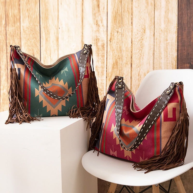 Bolsa de Ombro - Estilo Étnico / Boho