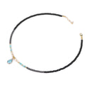 Colar semi-jóia Pingente de Pedra Natural