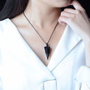 Colar Pêndulo de Obsidiana Negra