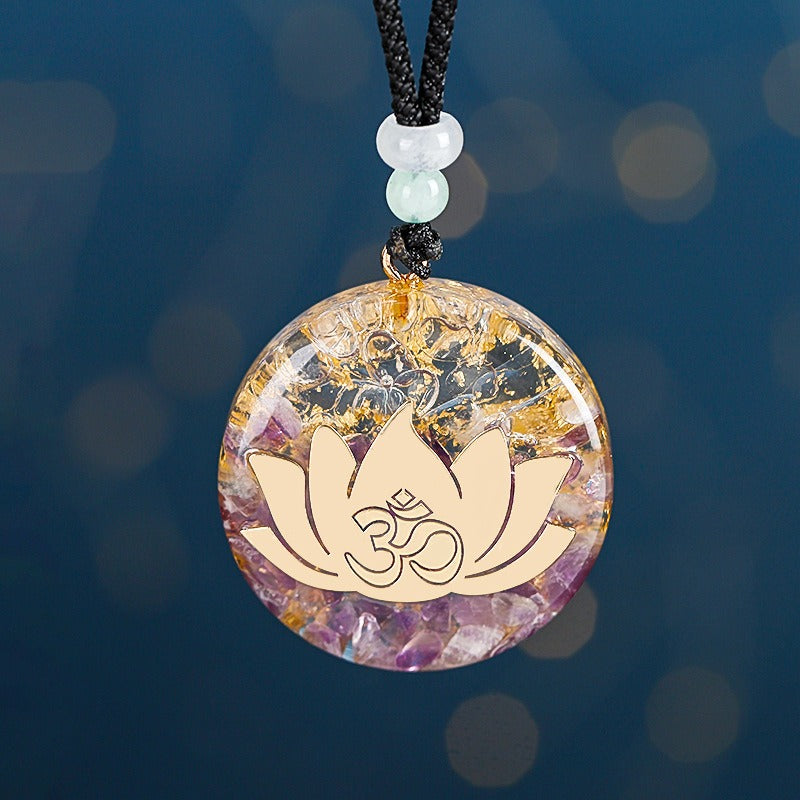 Colar Orgonite Flor de Lótus