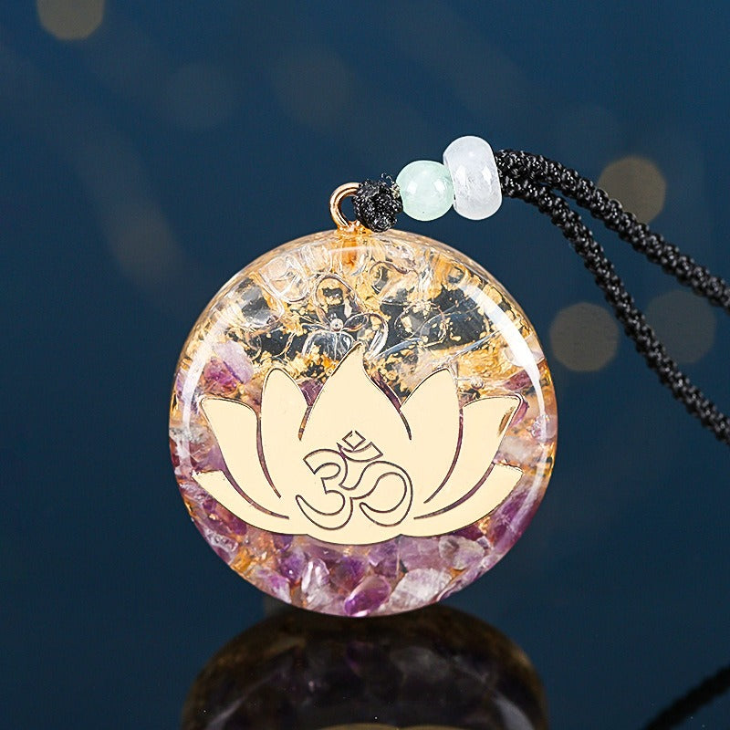 Colar Orgonite Flor de Lótus
