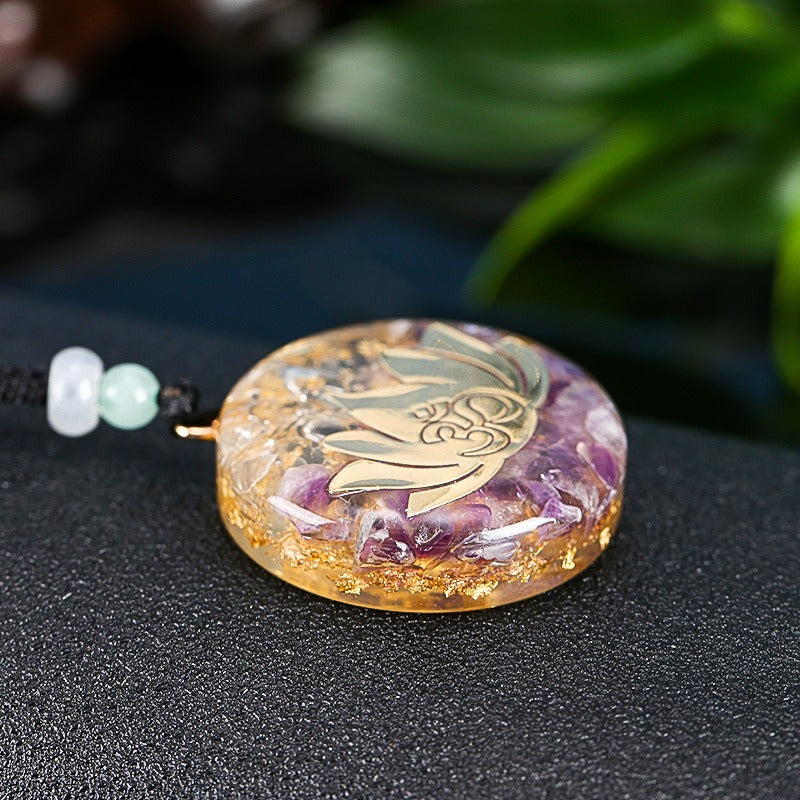 Colar Orgonite Flor de Lótus