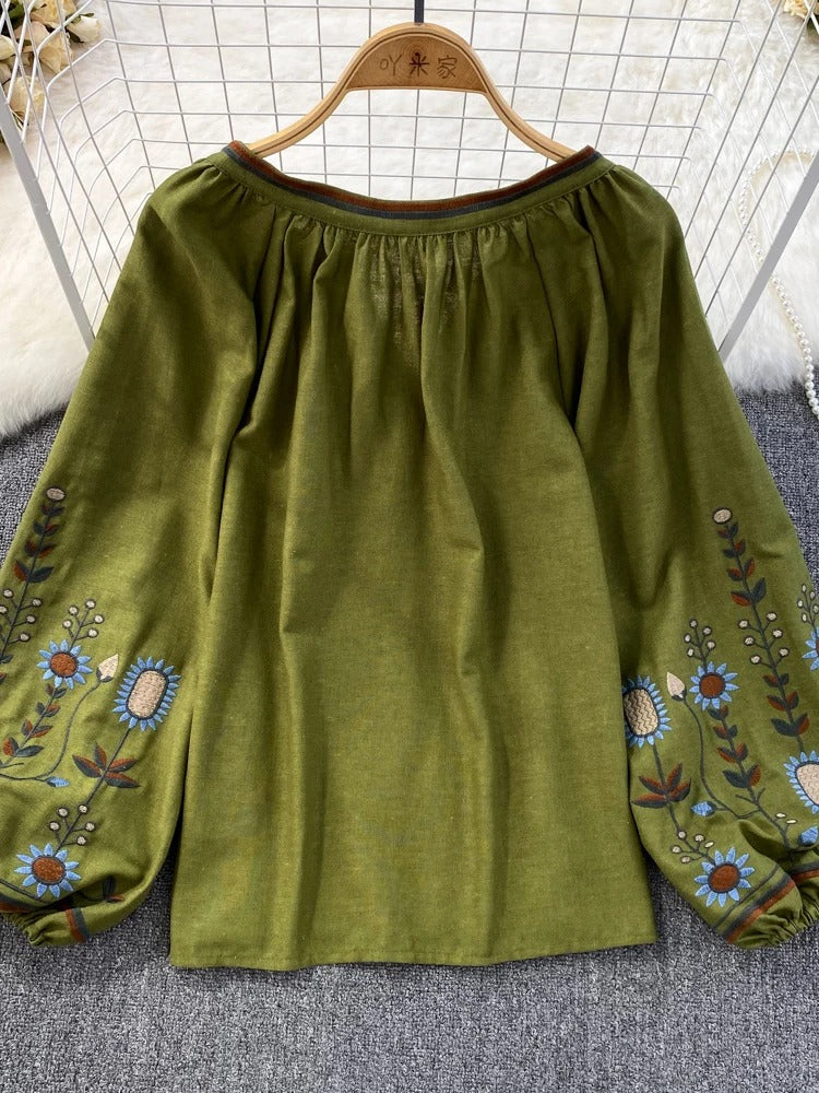 Blusa Bata Feminina - Estilo Étnico