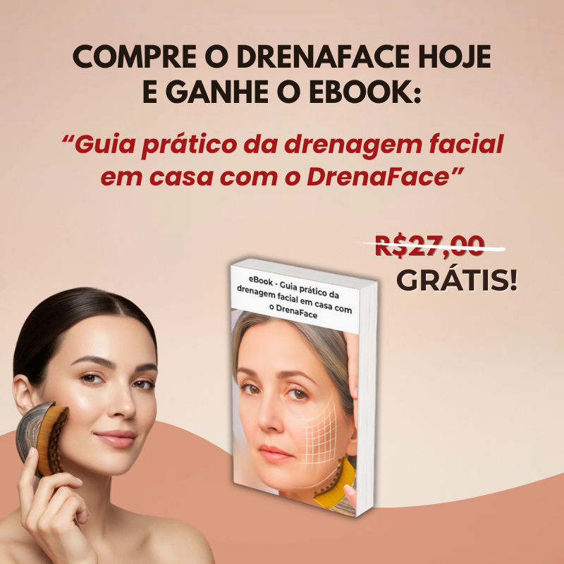 DrenaFace – Escova de Drenagem Linfática Facial