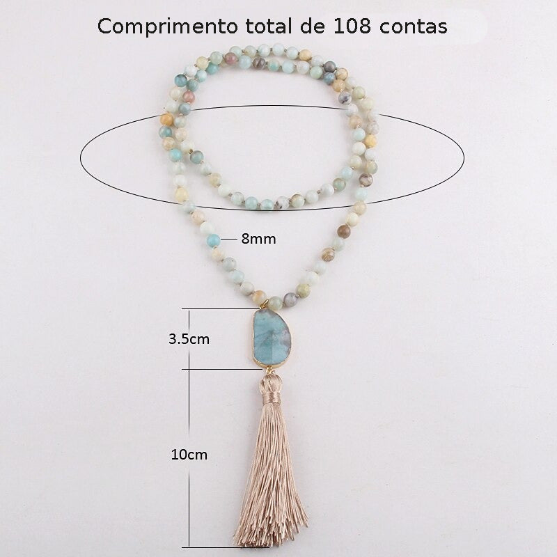 Japamala 108 contas com Pedras Naturais