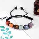 Pulseira Reikiana 7 Chakras com Cristais Naturais!