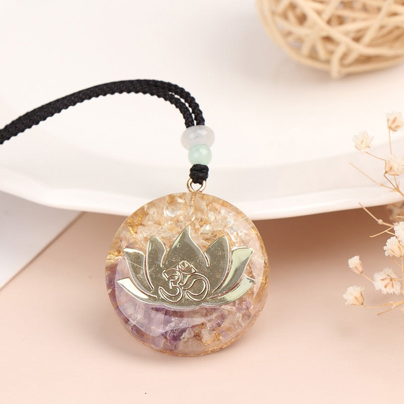 Colar Orgonite Flor de Lótus