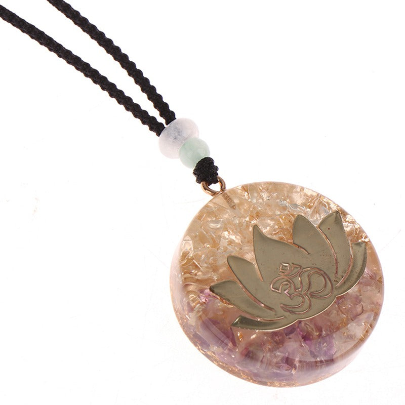 Colar Orgonite Flor de Lótus