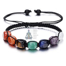 Pulseira Reikiana 7 Chakras com Cristais Naturais!