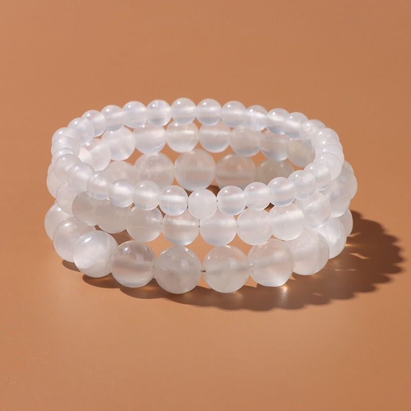 Pulseira da Purificação Selenita - Pedra Selenita / Pedra Natural